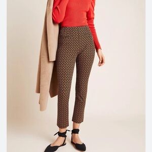Anthropologie the essential slim high waist trouser pant SZ 4